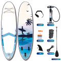 2021 Professional Technology  Transparent SUP Board Inflatable Water Sport Paddle Board Pump